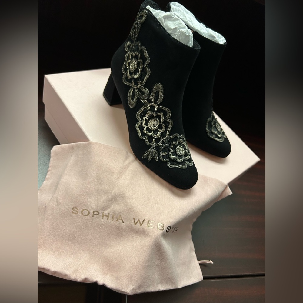 Sophia Webster Suede Winora Flora Boots